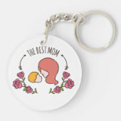 De beste Moederdag Sleutelhanger. Sleutelhanger (Achterkant)