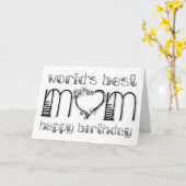 De beste moederdag ter wereld kaart (Gele Bloem)