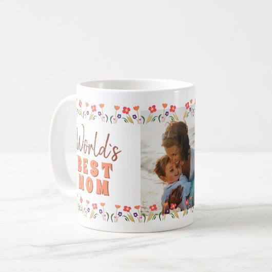 De beste moederdag van de moeder ter wereld koffiemok (Voorkant links)