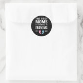 De beste moeders promoveren naar oma EST 2025 Ronde Sticker (Tas)