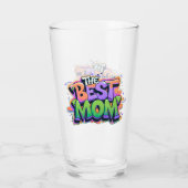 De beste moeders stijl graffiti glas (Achterkant)