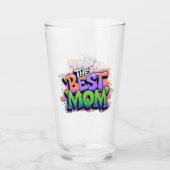 De beste moeders stijl graffiti glas (Voorkant)