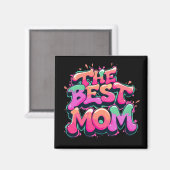 De beste moeders stijl graffiti magneet (Voorkant / Achterkant)