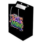 De beste moeders stijl graffiti medium cadeauzakje (Achterkant Gekanteld)