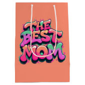 De beste moeders stijl graffiti medium cadeauzakje (Achterkant)