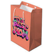 De beste moeders stijl graffiti medium cadeauzakje (Achterkant Gekanteld)