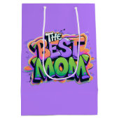 De beste moeders stijl graffiti medium cadeauzakje (Achterkant)