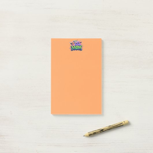 De beste moeders stijl graffiti post-it® notes (Op bureau)