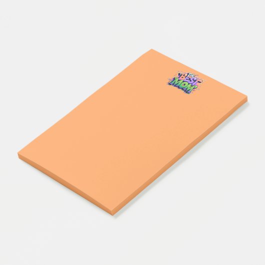 De beste moeders stijl graffiti post-it® notes (Schuin)