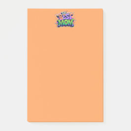 De beste moeders stijl graffiti post-it® notes