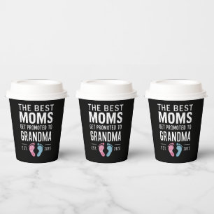 De Beste Moeders Worden Bevorderd Tot Oma Est 2025 Papieren Bekers