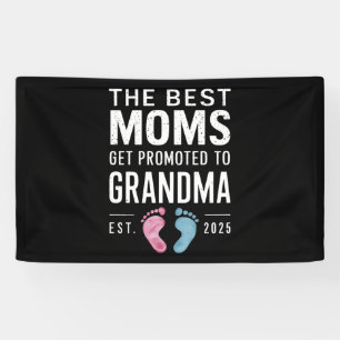 De Beste Moeders Worden Bevorderd Tot Oma Est 2025 Spandoek