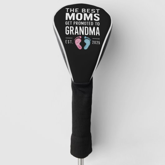 De Beste Moeders Worden Gepromoveerd Tot Oma Est 2 Golfheadcover (Voorkant)