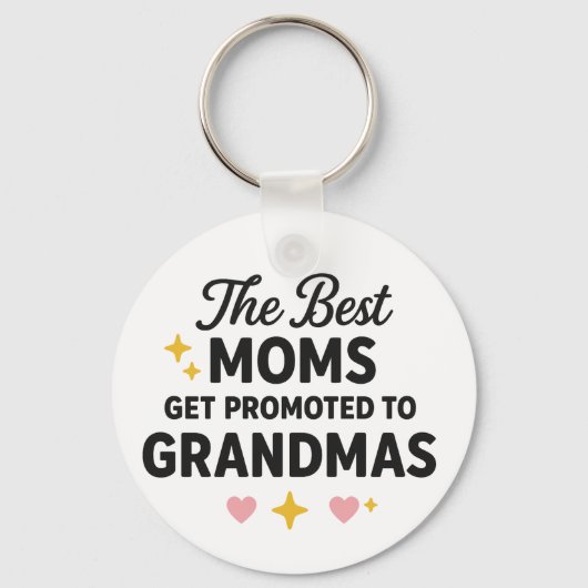 De beste moeders worden gepromoveerd tot oma's sleutelhanger (Voorkant)
