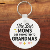 De beste moeders worden gepromoveerd tot oma's sleutelhanger (Achterkant)