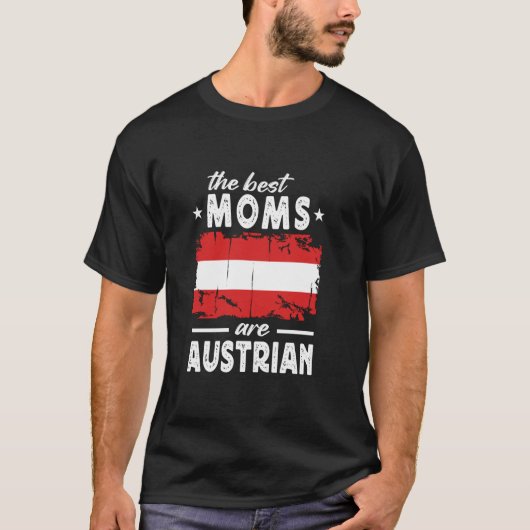 De beste moeders zijn Austrian Moederdag Austria F T-shirt (Voorkant)