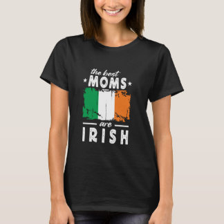 De beste moeders zijn Irish Moederdag Ireland Flag T-shirt