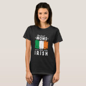 De beste moeders zijn Irish Moederdag Ireland Flag T-shirt (Voorkant volledig)