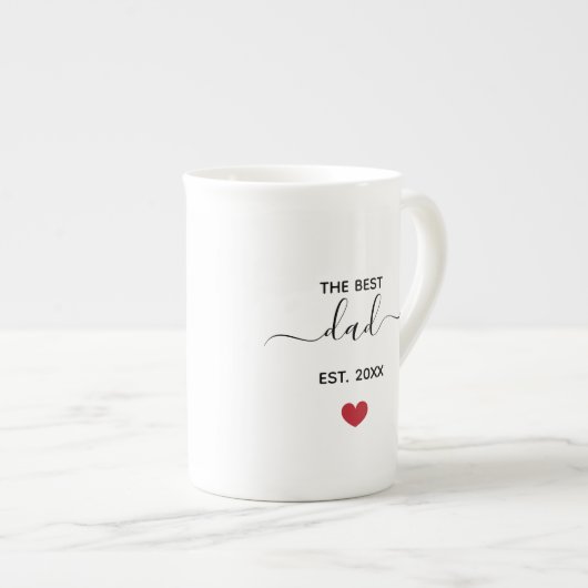 De beste mok van beenderporselein van de vader "es (Voorkant rechts)