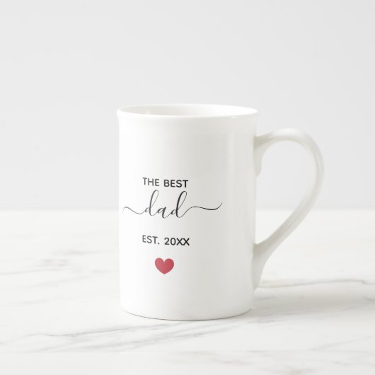 De beste mok van beenderporselein van de vader "es (Rechts)