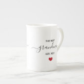 De beste mok van beenderporseleinen van de grootmo (Voorkant rechts)