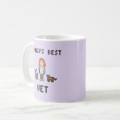 De beste Mok van de Vet van het Vrouw van Pixel We (Voorkant links)