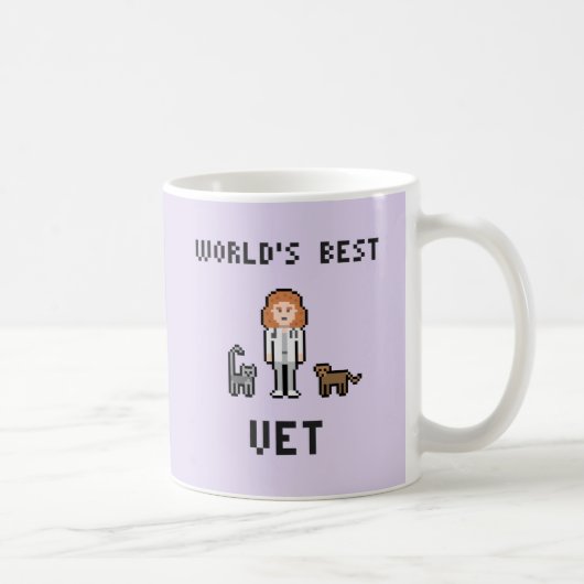 De beste Mok van de Vet van het Vrouw van Pixel We (Rechts)