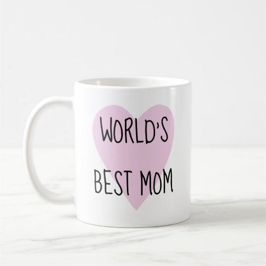 De beste Mok van mama in de roze wereld | Mok Moed (Links)