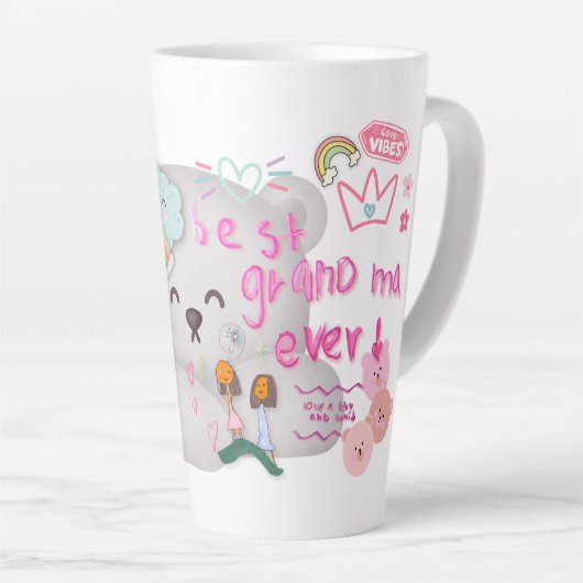 De beste Mok van oma Ever Latte (Rechterhoek)