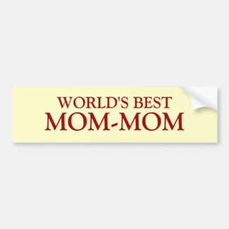 DE BESTE, MOM-MOM VAN DE WERELD BUMPERSTICKER