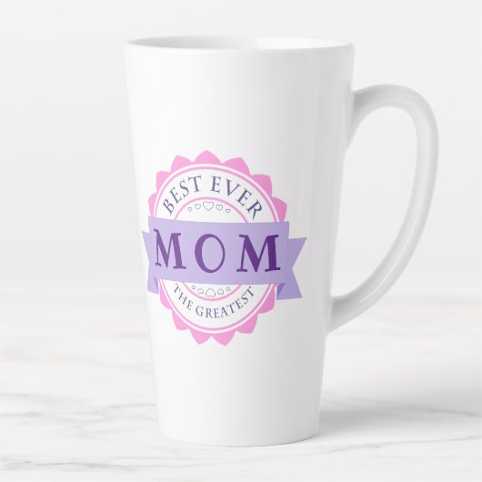 De beste MOM ooit, de grootste Moederdag Latte Mok (Rechts)