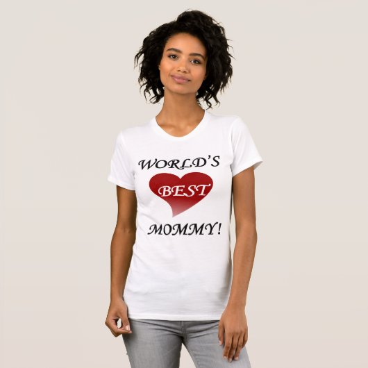 DE BESTE MOMMY TER WERELD T-SHIRT (Voorkant volledig)