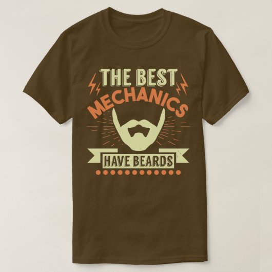 De beste monteurs hebben baard 3 t-shirt (Design voorkant)