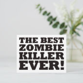 De beste Moordenaar van de Zombie ooit Briefkaart (Staand voorkant)
