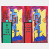DE BESTE MOTIVATIE OFFERTES OOIT Fleece Blanket Deken (Voorkant (Horizontaal))