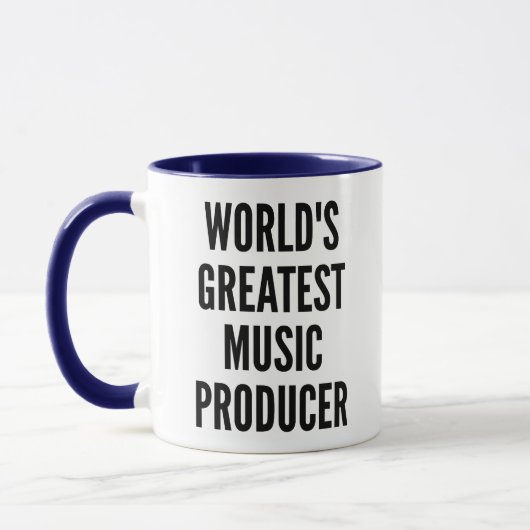De beste muziekproducent ter wereld mok (Links)