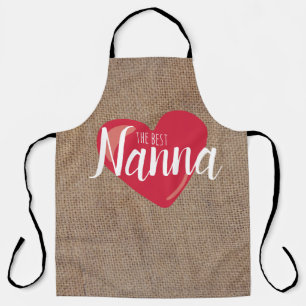 De Beste Nanna Neppe Jute Rode Hart Aangepaste Tek Schort