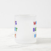 De beste nanny-cadeaus ter wereld van Bright kleur Matglas Koffiemok (Center)