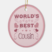 De beste neef ter wereld keramisch ornament (Links)