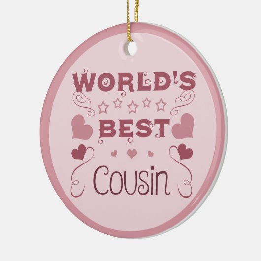 De beste neef ter wereld keramisch ornament (Links)