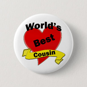 De beste neef ter wereld ronde button 5,7 cm