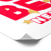 De beste NEIGHBOR Red en White Royal Crown ter wer Poster (Hoek)