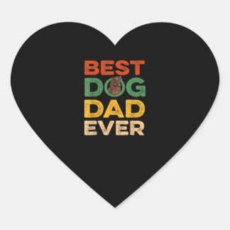 De beste neushondenvader ooit cadeautjes hart sticker