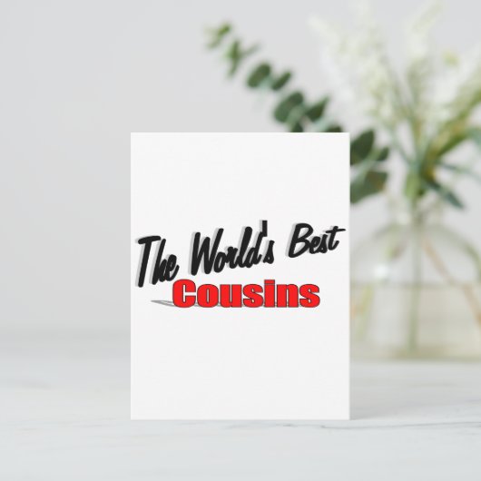 De beste neven ter wereld briefkaart (Staand voorkant)