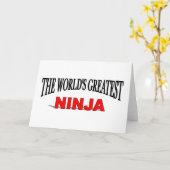 De beste ninja ter wereld kaart (Gele Bloem)