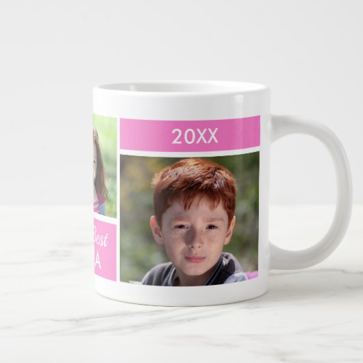 De beste Nonna Photo Collage Giant Coffee-Mok ter  Grote Koffiekop (Rechts)