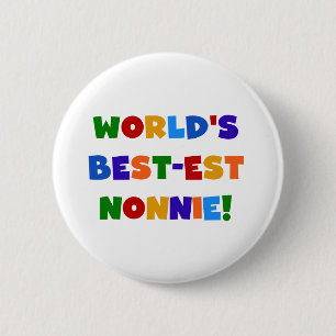 De beste Nonnie Bright Colors cadeaus ter wereld Ronde Button 5,7 Cm