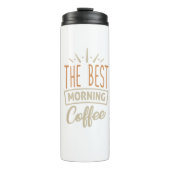 De beste ochtendkoffie thermosbeker (Voorkant)