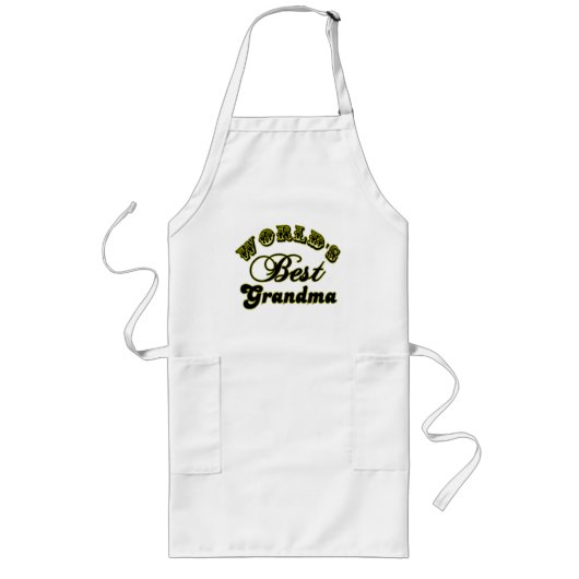 De beste oma Long Apron ter wereld Lang Schort (Voorkant)