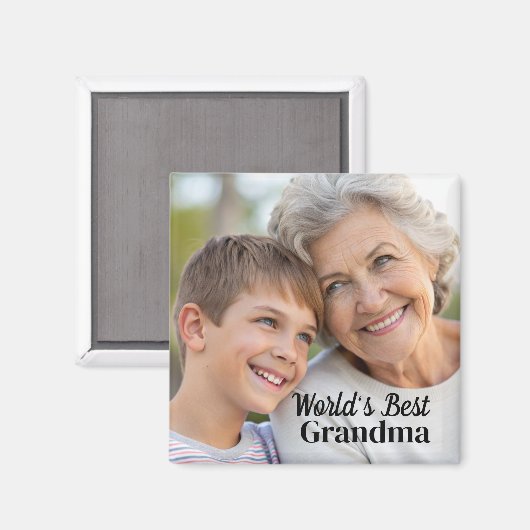 De beste oma magneet ter wereld (Voorkant / Achterkant)